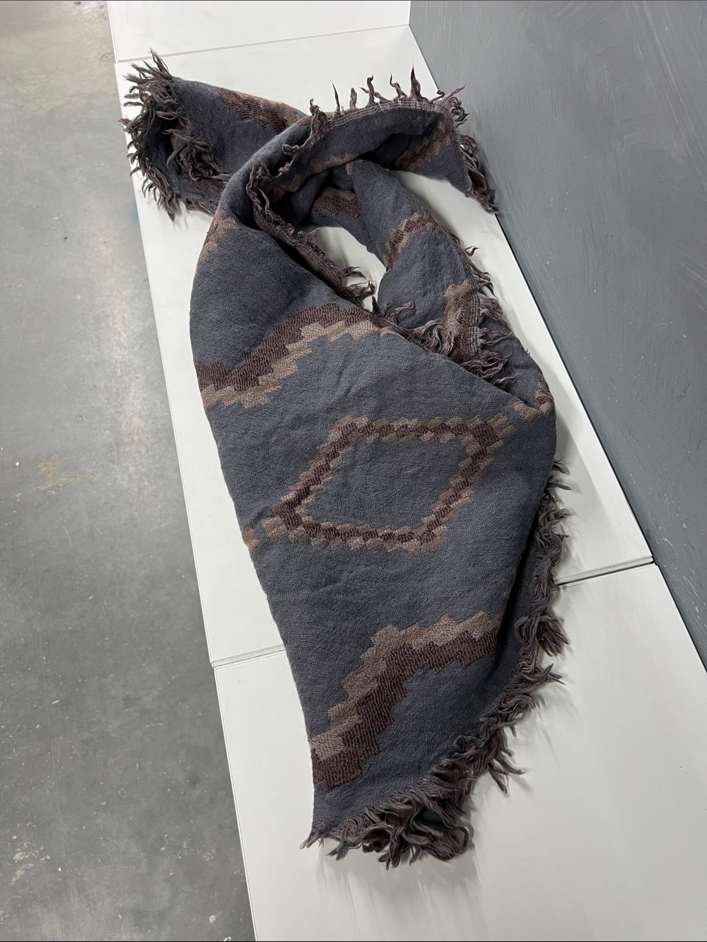 Wilfred Wool Fringe Reversible Scarf